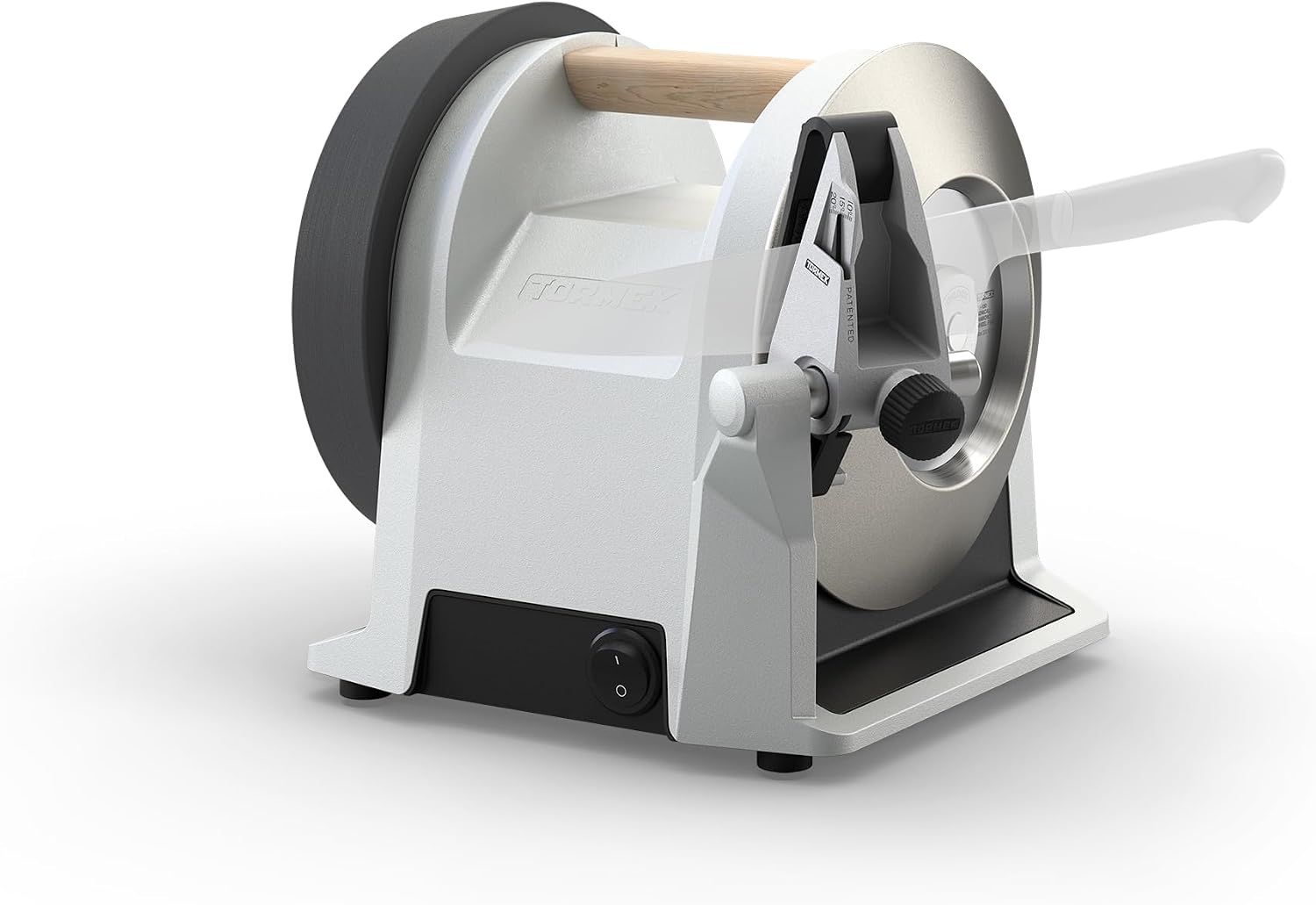 The Tormek T1 precision knife sharpener with a guiding system